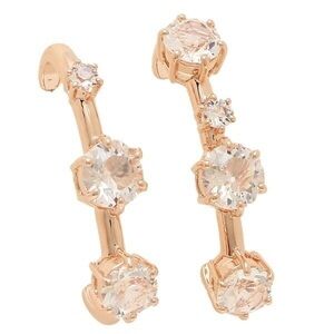 SWAROVSKI CONSTELLA EAR CUFFS, ROUND CUT, WHITE, GOLD-TONE PLATED. NIB.